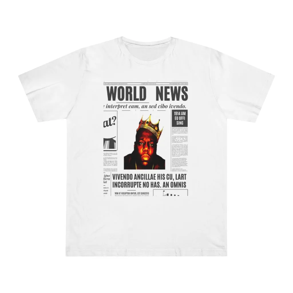 World News BIGGIE SMALLS (opaque) Unisex Deluxe T-shirt