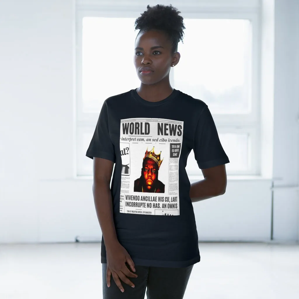 World News BIGGIE SMALLS (opaque) Unisex Deluxe T-shirt