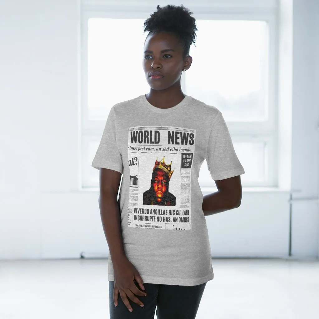 World News BIGGIE SMALLS (opaque) Unisex Deluxe T-shirt