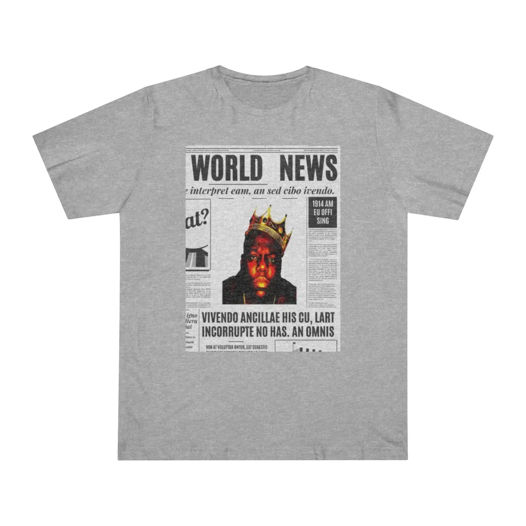 World News BIGGIE SMALLS (opaque) Unisex Deluxe T-shirt