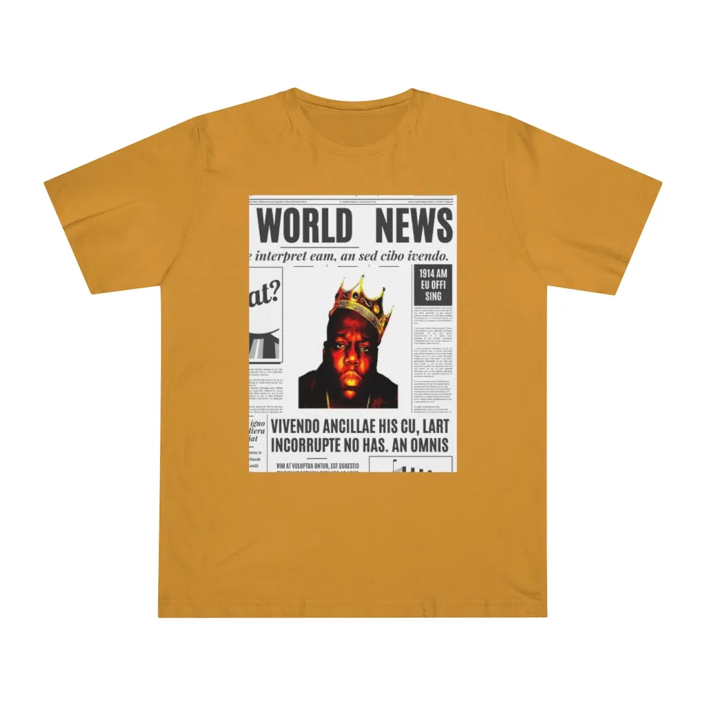 World News BIGGIE SMALLS (opaque) Unisex Deluxe T-shirt