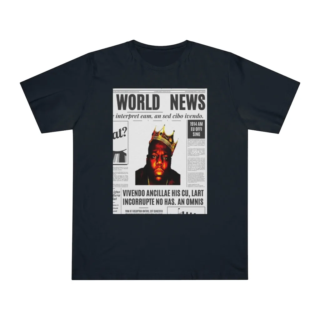 World News BIGGIE SMALLS (opaque) Unisex Deluxe T-shirt