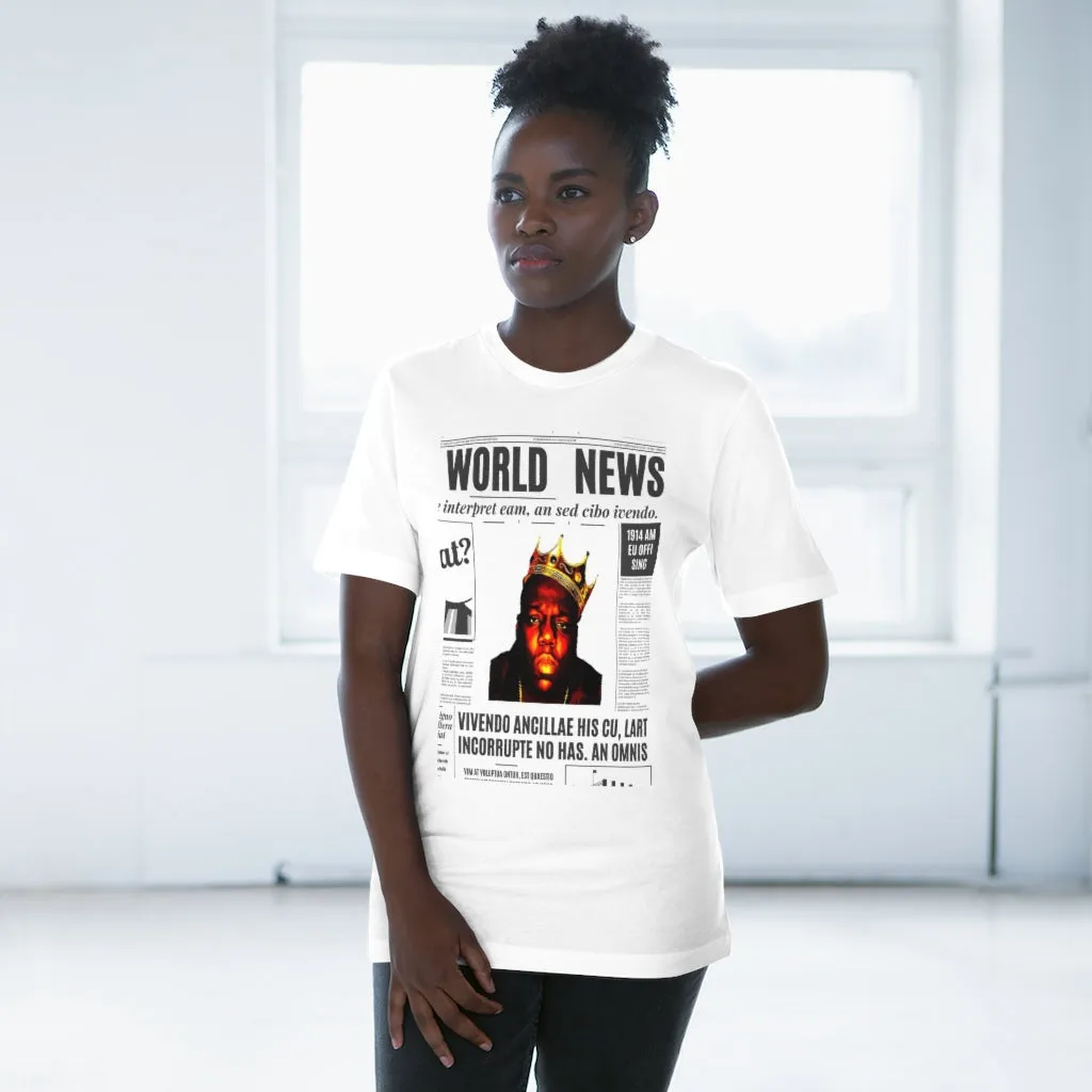 World News BIGGIE SMALLS (opaque) Unisex Deluxe T-shirt
