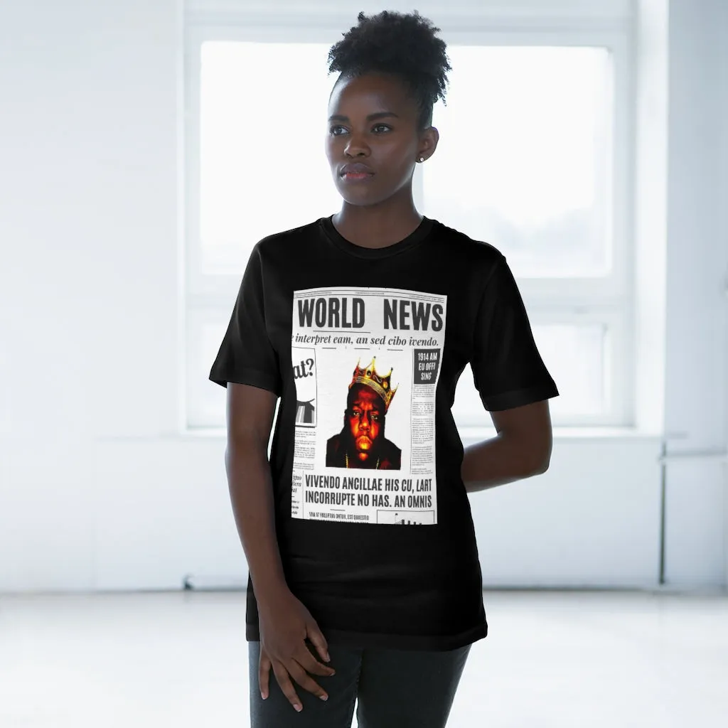 World News BIGGIE SMALLS (opaque) Unisex Deluxe T-shirt