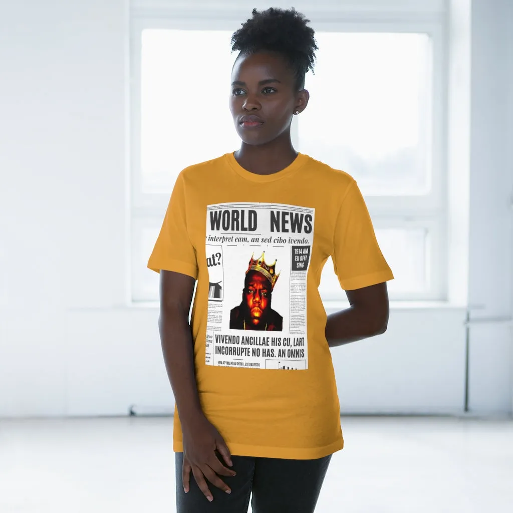 World News BIGGIE SMALLS (opaque) Unisex Deluxe T-shirt