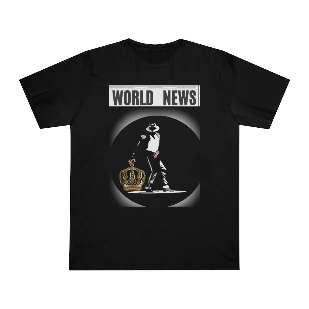 World News MICHAEL JACKSON Unisex Deluxe T-shirt (w/crown)