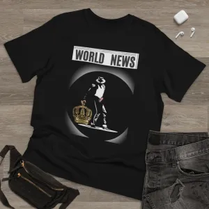 World News MICHAEL JACKSON Unisex Deluxe T-shirt (w/crown)