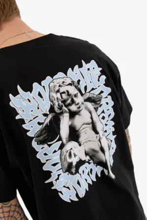 WORSHIP SUPPLIES MORTALITY TEE - BLACK