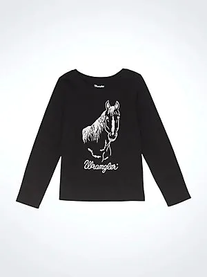 Wrangler Girl's Long Sleeve Western Graphic Tee