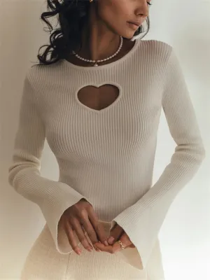 Y2K Heart Cut Out Top
