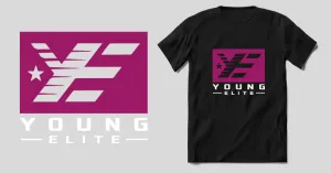 Young-Elite short sleeve Purple & White Unisex T-shirt