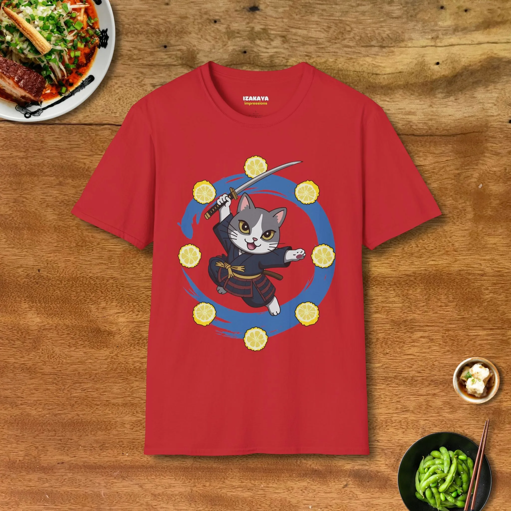 Yuzu Samurai Cat T-Shirt