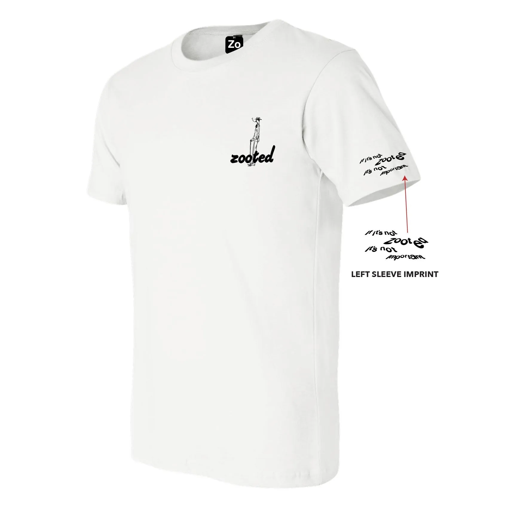 Zooted Guy White T Shirt - (1, 3, or 6 Count)
