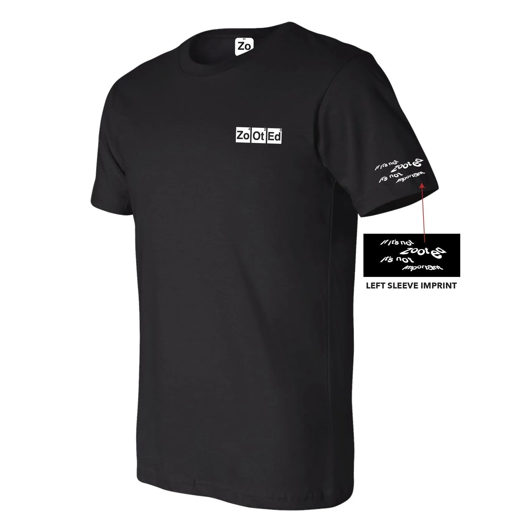 Zooted Logo Black T Shirt - (1, 3, or 6 Count)
